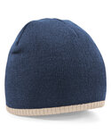 Two-tone pull-on beanie