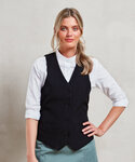 Women's lined polyester waistcoat