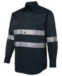 JB's L/S 190G WORK SHIRT WITH REFLECTIVE TAPE