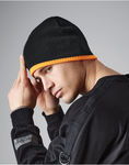 Two-Tone Pull On Beanie