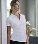 Tee Jays Ladies Luxury Stretch V Neck Polo Shirt