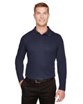 Men's CrownLux Performance® Plaited Long Sleeve Polo