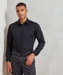 Poplin fitted long sleeve shirt