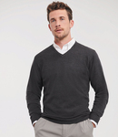 Russell Athletic Collection Cotton Acrylic V Neck Sweater