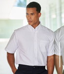 Henbury Short Sleeve Classic Oxford Shirt