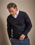 Men's V Neck Knitted Sweater