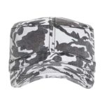 OTTO Camouflage Garment Washed Superior Cotton Twill Distressed Visor Military Cap