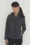 COAL HARBOUR® EVERYDAY HOODED WATER REPELLENT STRETCH SOFT SHELL LADIES' JACKET