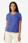Women's Relaxed Heather CVC V Neck Tee