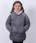 The Kids Ribbon oversized cosy reversible sherpa hoodie