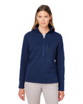 Ladies' Dropline Half-Zip Sweater Fleece Jacket