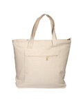 Zippered Cotton Canvas Tote Bag