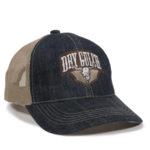 Heavy Washed Denim Mesh Back