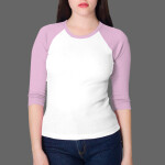 4353 Baby Rib 3/4 Sleeve Raglan