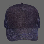 OTTO Denim Five Panel Pro Style Mesh Back Trucker Hat