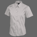 Ladies Pinpoint Oxford Half Sleeve Shirt