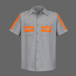 Men's Enhanced Visibility Industrial Work Shirt