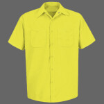 Men's Tall Enhanced Visibility Short Sleeve Work Shirt