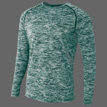 Adult Space Dye Long Sleeve Raglan T-Shirt