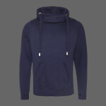 Men's Heavyweight Cross Over Neck Hooded Sweatshirt