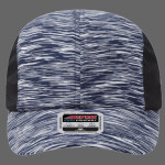 Polyester Jersey Knit w Mesh Inserts 6 Panel Running Hat