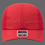 Textured Polyester Pongee with Mesh Inserts Reflective Sandwich Visor Reflective 6 Panel Running Hat