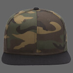 OTTO CAP Cotton Blend Twill Flat Bill "OTTO SNAP" Camouflage 6 Panel Mid Profile Snapback Hat