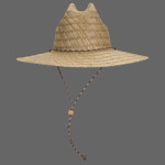 OTTO CAP Straw Lifeguard Hat w/Adjustable Cord